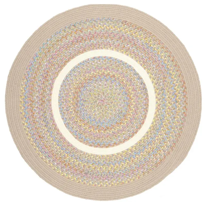 Kids' Isle Reversible Braided Round Area Rug 1