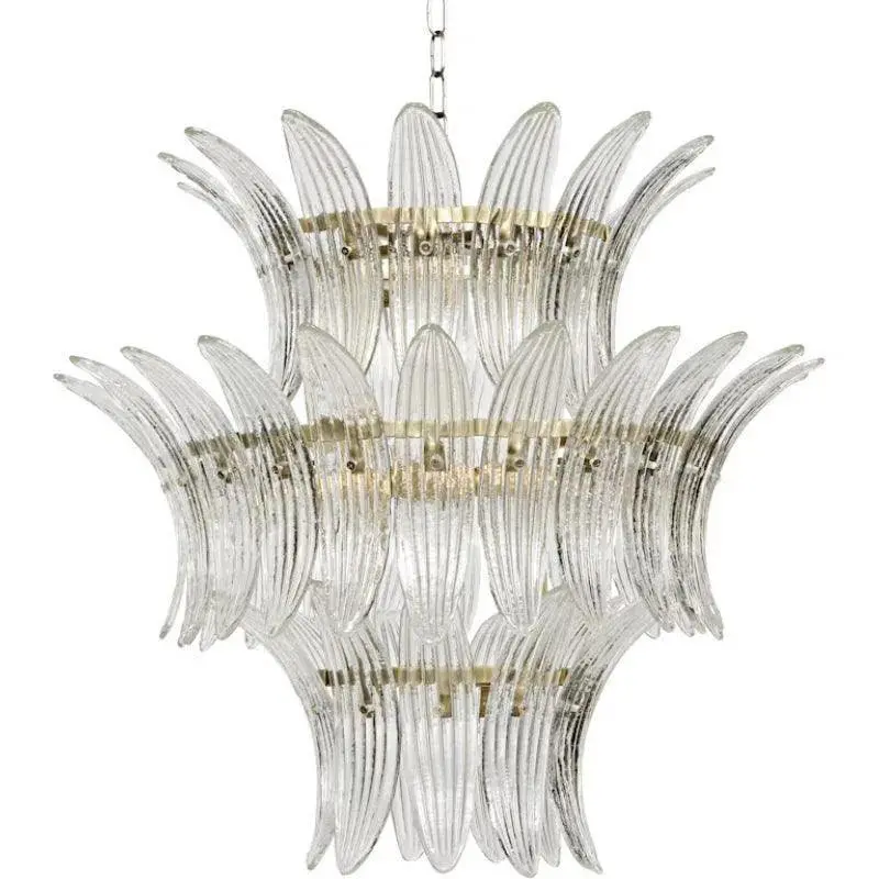 King Grand Metal-And-Glass Chandelier With Classic Silhouette 1