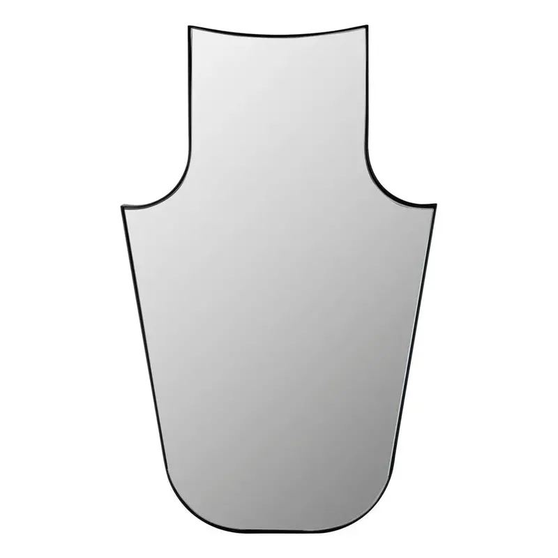 Konstance Wall Mirror With Slim Black Steel Frame And Floating Effect 1