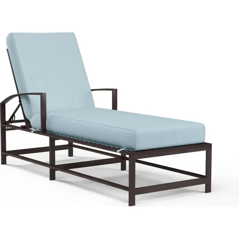La Jolla Sunbrella Adjustable Outdoor Chaise 1