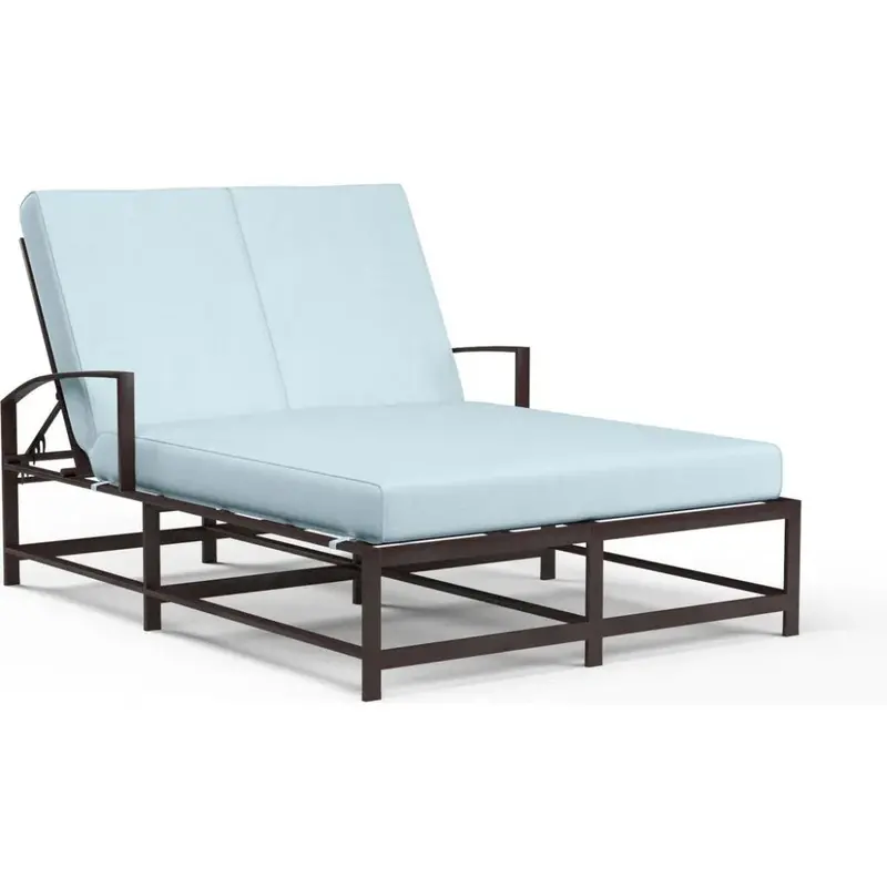 La Jolla Sunbrella Dual-Position Outdoor Chaise Lounge 1
