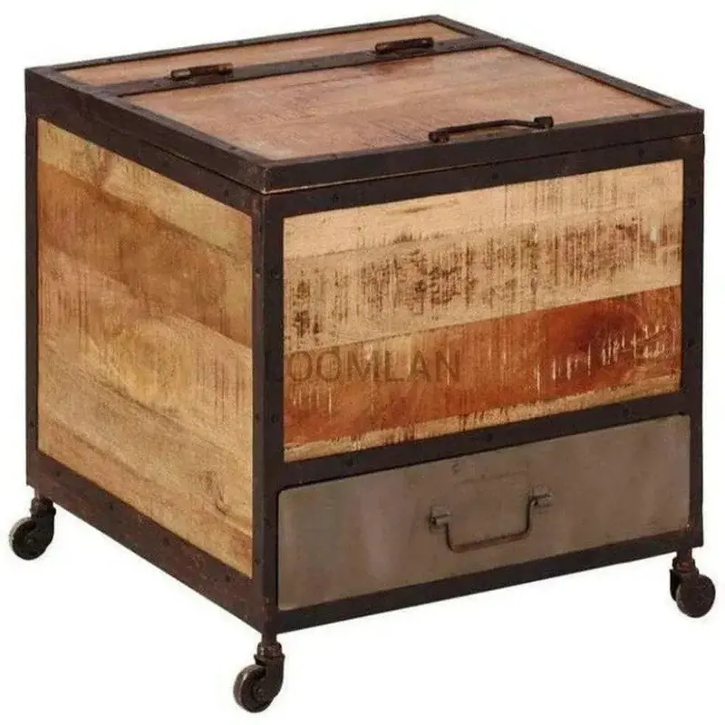 Laevira Handcrafted Rolling Bar Cart For Home Entertaining 1