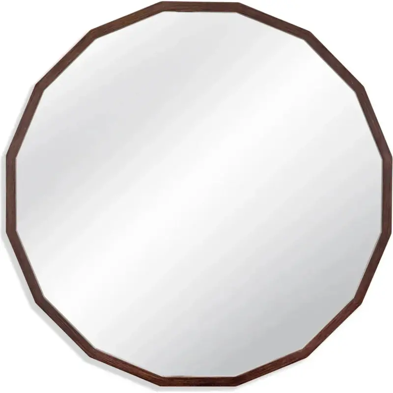 Langley Brown Polystyrene Vertical Wall Mirror 1