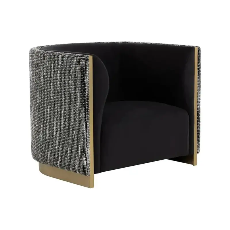 Larron Armchair In Sleek Performance Fabric 1