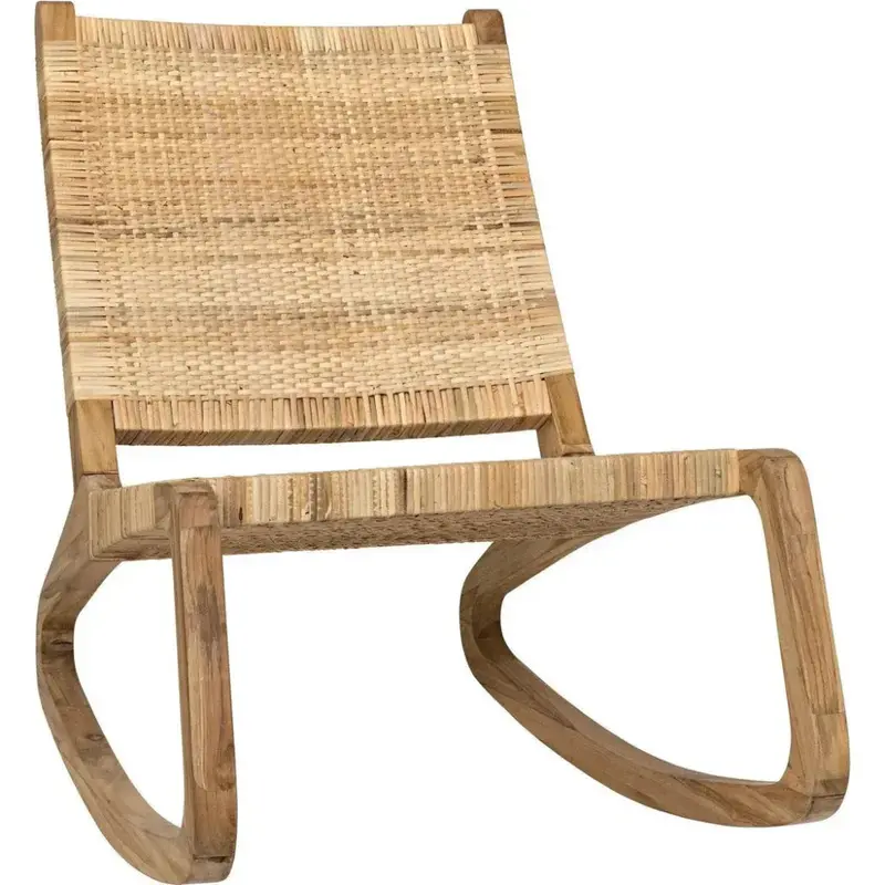 Las Palmas Woven Teak Armless Chair 1