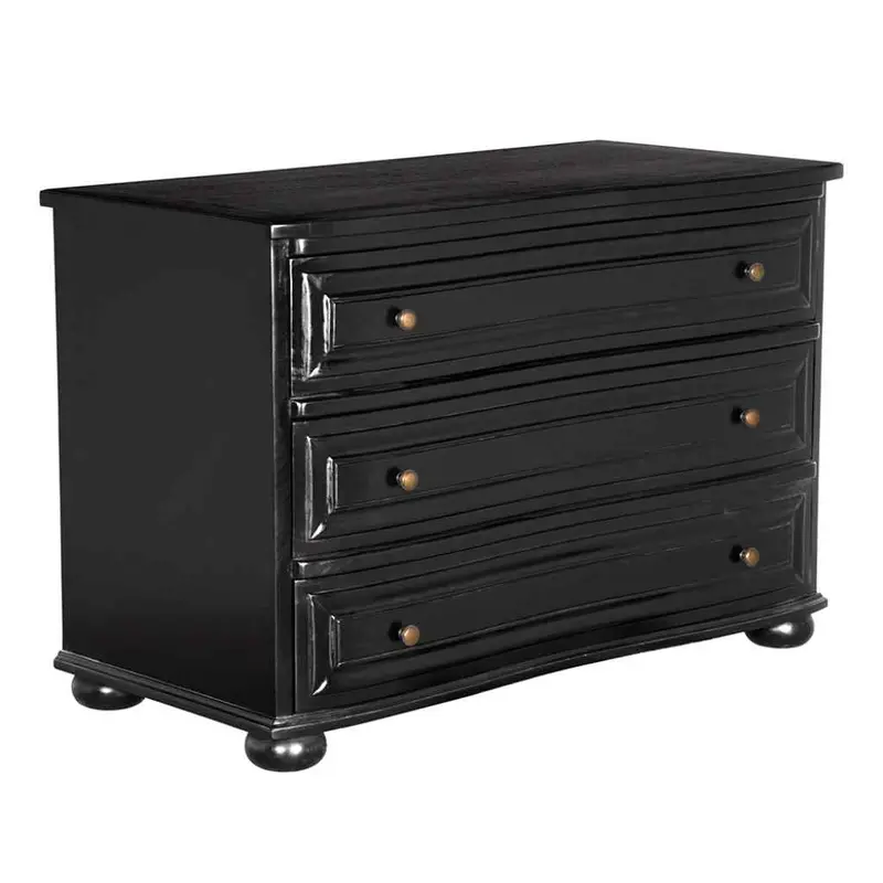 Lauren Three-Drawer Wood Dresser With Modern Lines 1