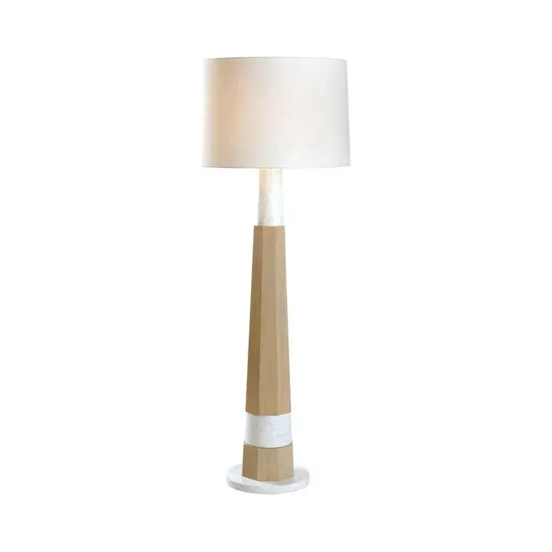 Laurence Aesthetic Floor Lamp With Brass Frame 1