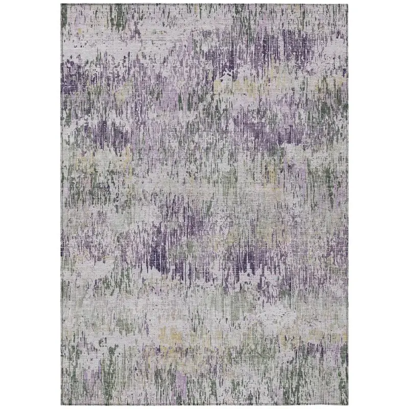 Laurisse Purple Indoor/Outdoor Washable Area Rug 2