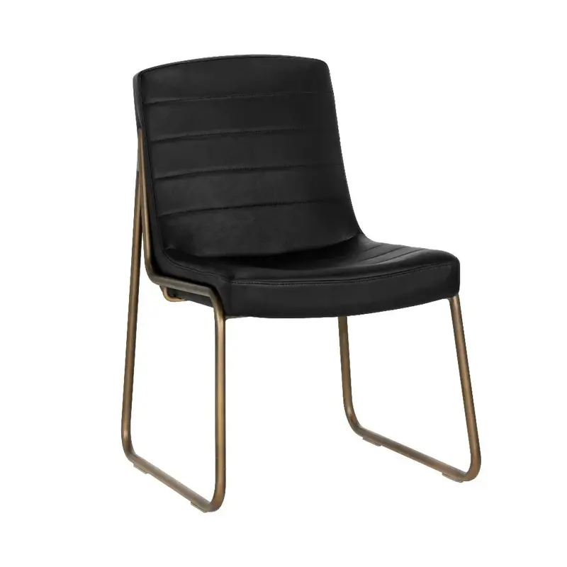 Leather Armless Dining Chair – Anton Model 1