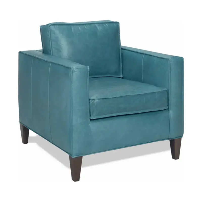 Leather Club Chair With Removable Cushions 1
