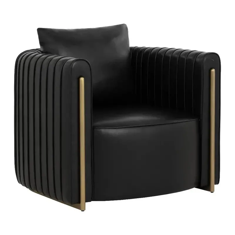 Leather Lounge Chair – Alix Style 1