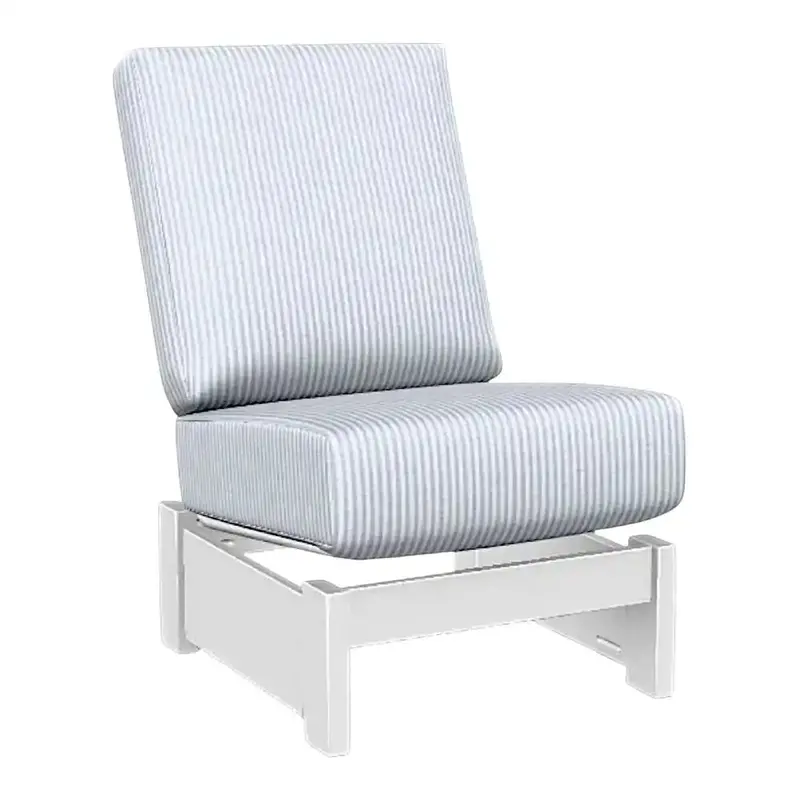 Leeward Deep-Seat Armless Outdoor Sectional Unit – Stationary Design 1