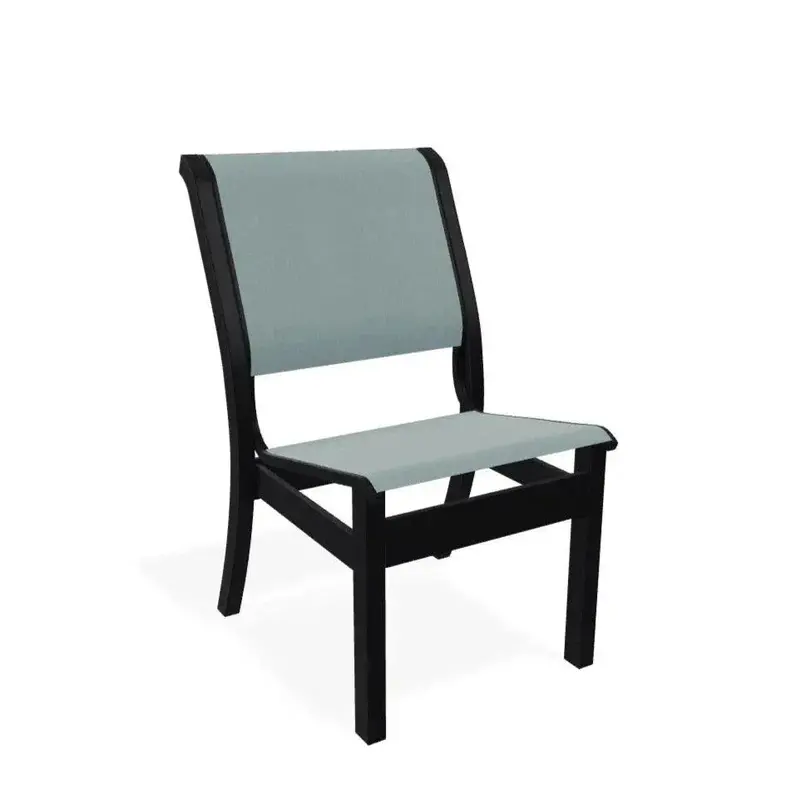 Leeward Mgp Sling Armless Stackable Outdoor Side Chair 1