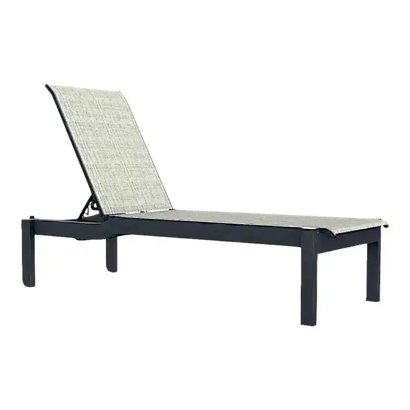 Leeward Mgp Sling Extended Stackable Sunlounger With Wheels 1