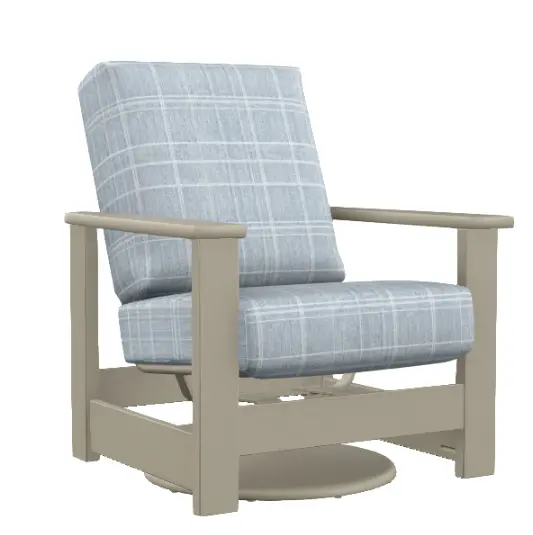 Leeward Swivel Armchair – Deep-Seat Outdoor Motion Seating 1