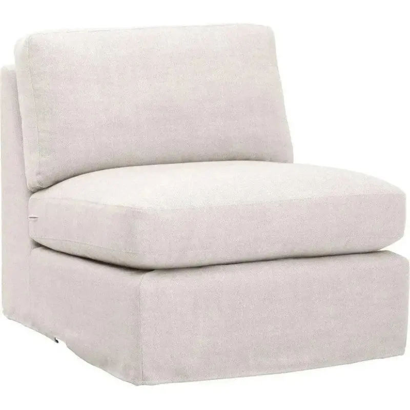 Lena One-Seat Slipcovered Modular Armchair 1