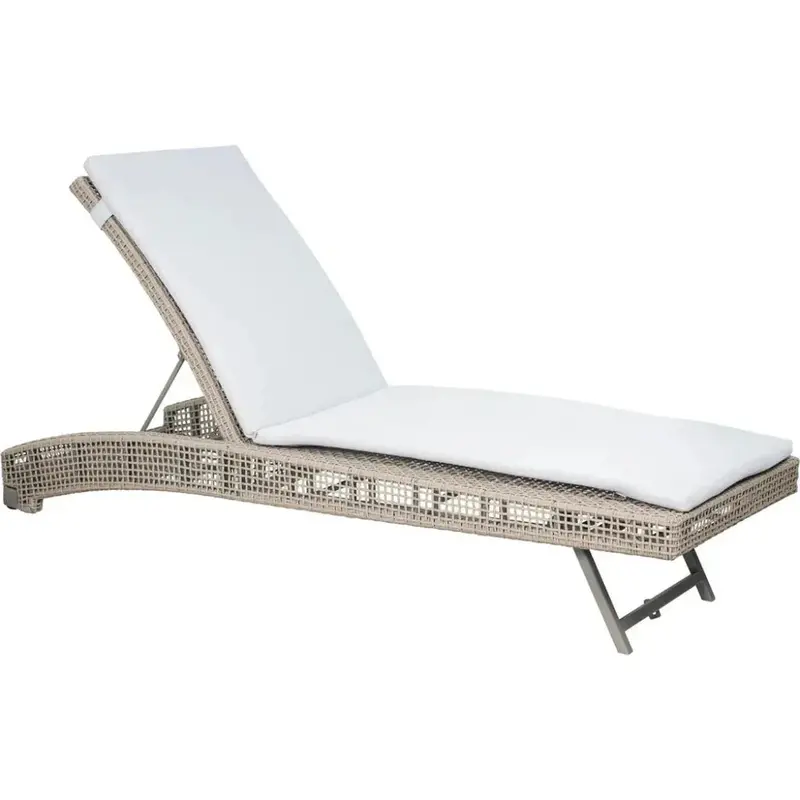 Light Gray Keys Pool Chaise Lounge Set – 2-Piece Outdoor Seating 1