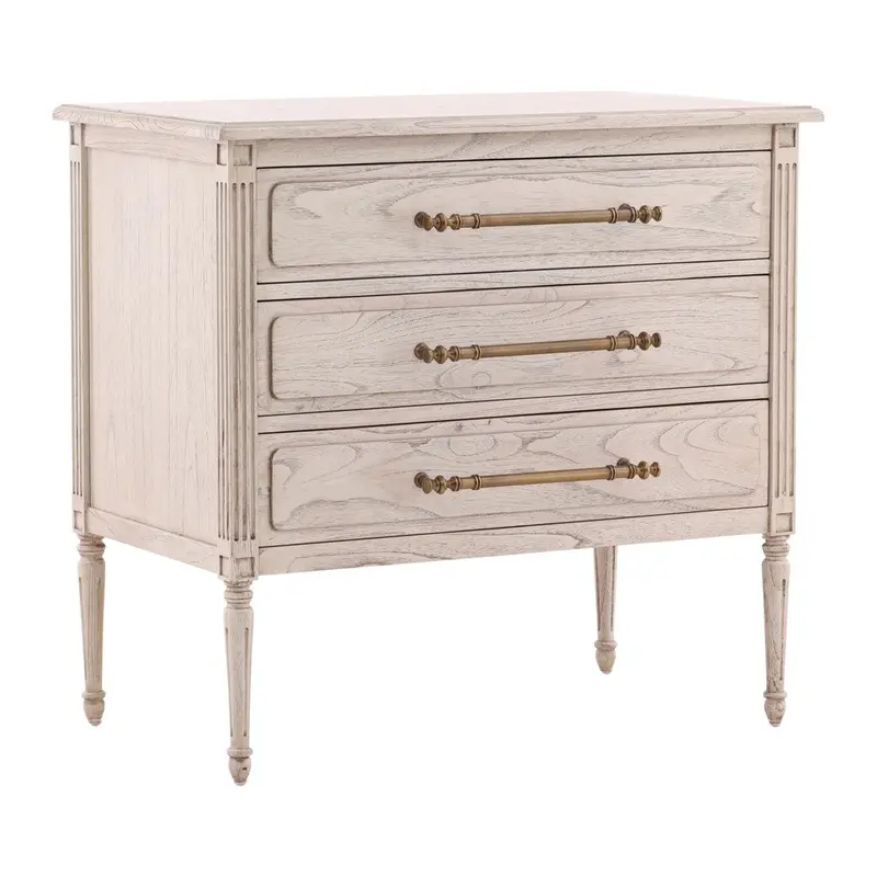 Lillian Three-Drawer Wooden Chest With Soft-Close Hardware 1