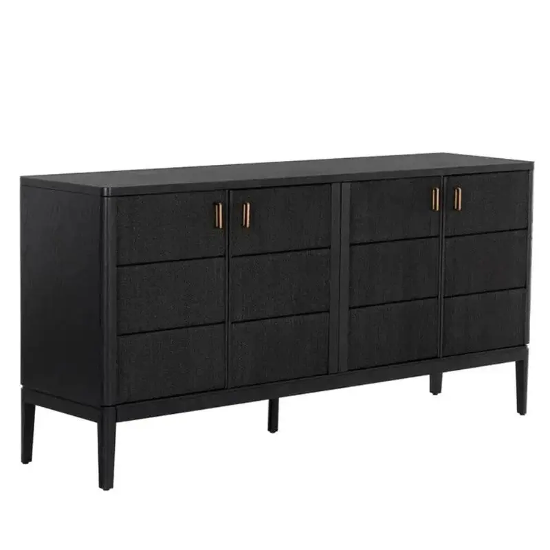 Linear Wood Sideboard With Clean Lines – Etienne Collection 1