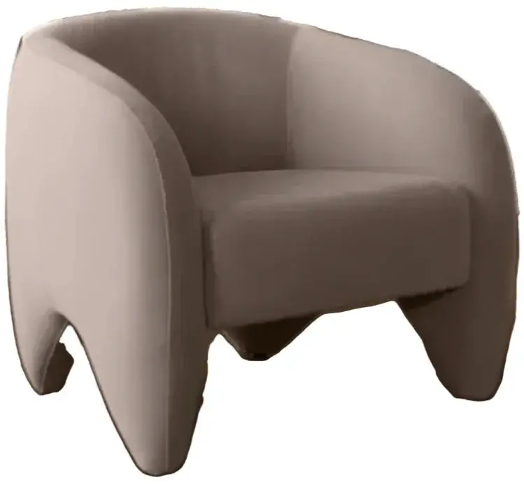 Link Mink-Tone Accent Chair – Premium Performance Velvet 1
