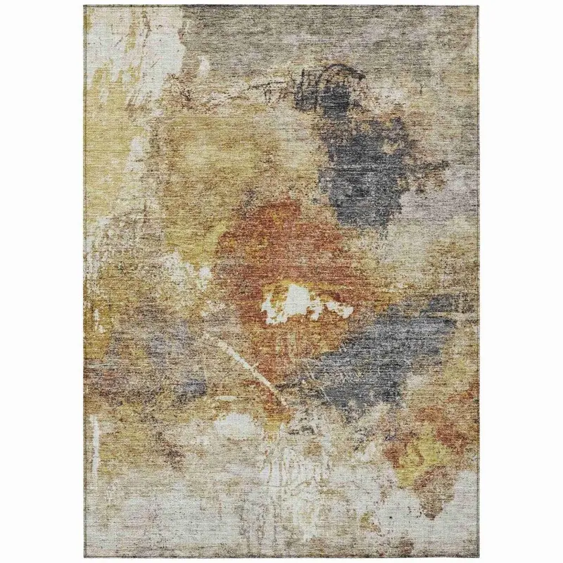 Linta Brown Fade-Resistant Outdoor & Indoor Rug 2