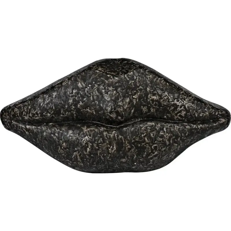 Lips Abstract White Fiber-Cement Sculpture 1