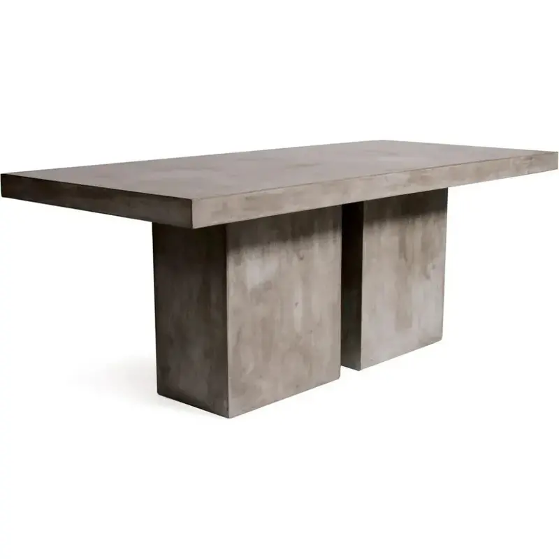 Loire Slate Grey Outdoor Dining Table – Elegant Rectangular Patio Table 1