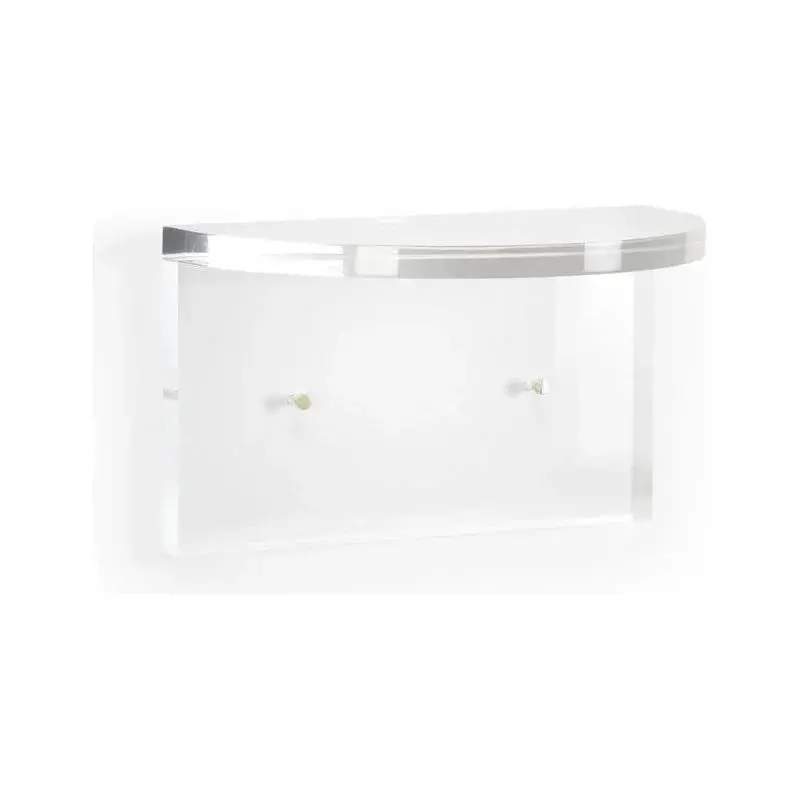 London Acrylic Wall Bracket – Rounded-Edge Clear Mounting Solution 1