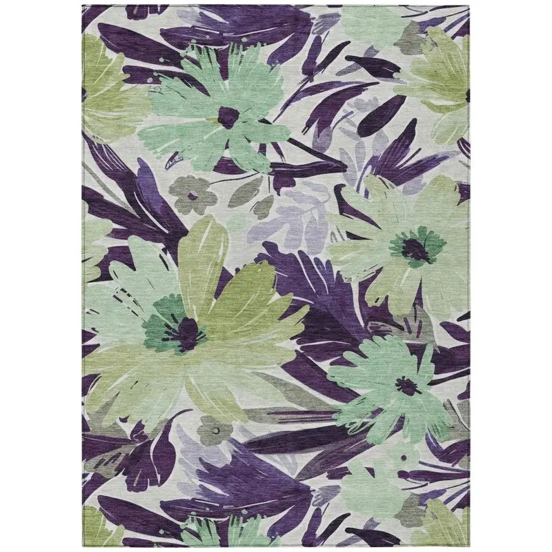 Loopra Purple Contemporary Outdoor Living Rug 2