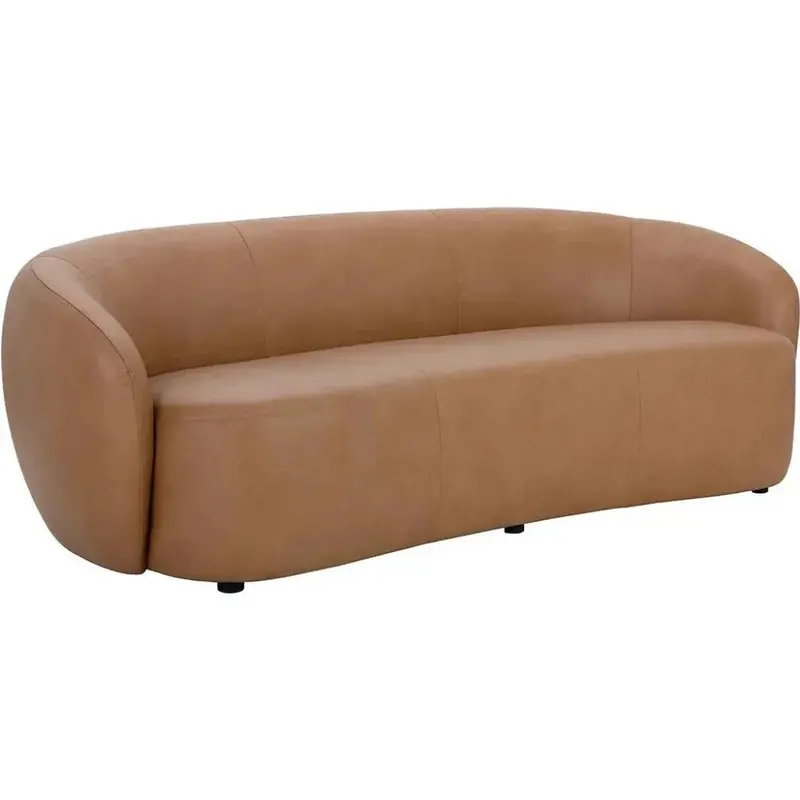 Lorne Sofa – Top-Grain Butternut Leather Living Room Set 1