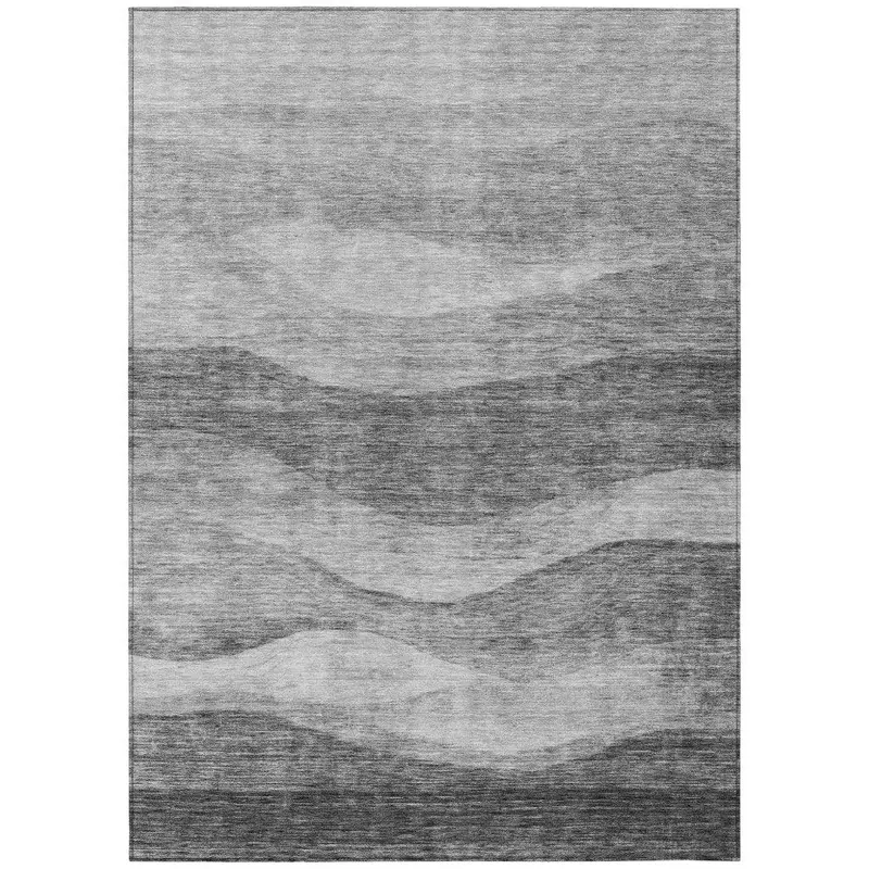 Louisa Gray Indoor-Outdoor Area Rug – Soft-Touch Washable Mat 2