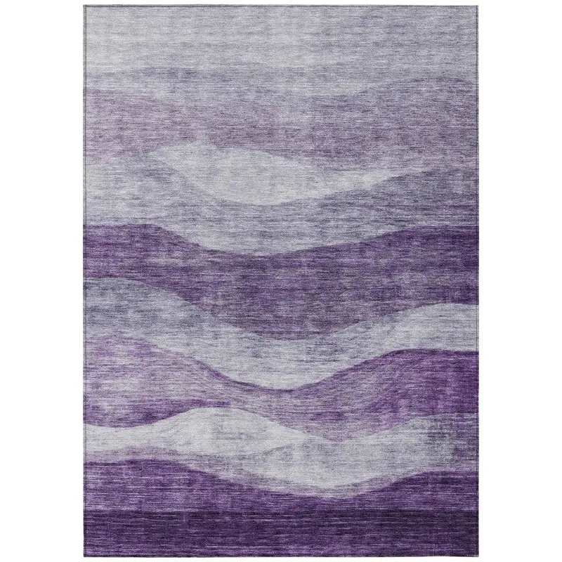 Louisa Purple Indoor-Outdoor Area Rug – Soft-Touch Washable Mat 2