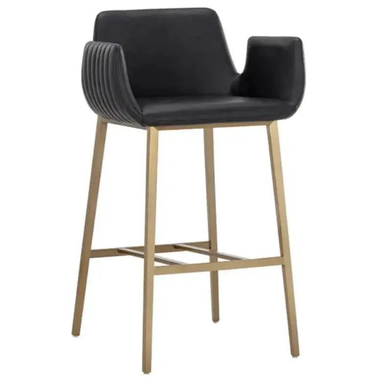 Lucano Faux Leather Barstool – Affordable Modern Counter Chair 1