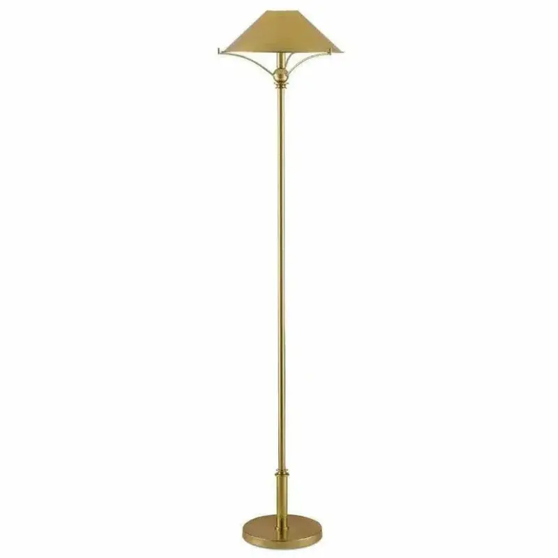 Maarla Polished Brass Gold-Tone Floor Lamp 1