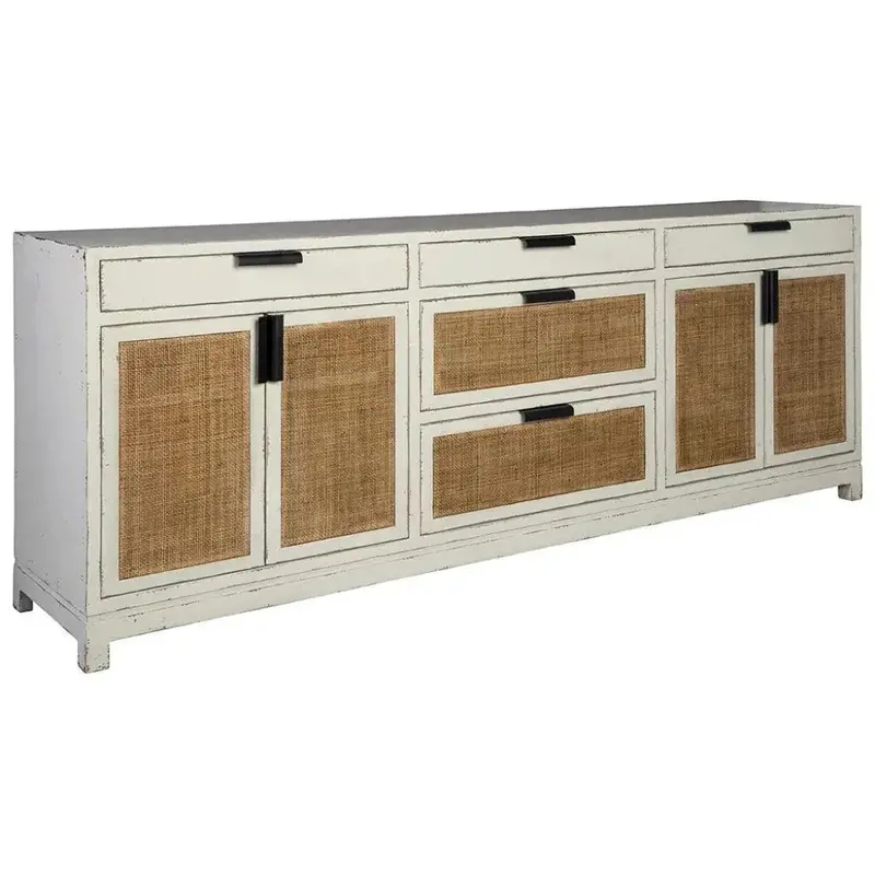 Magnolia Five-Drawer Storage Sideboard In Solid Hardwood 1