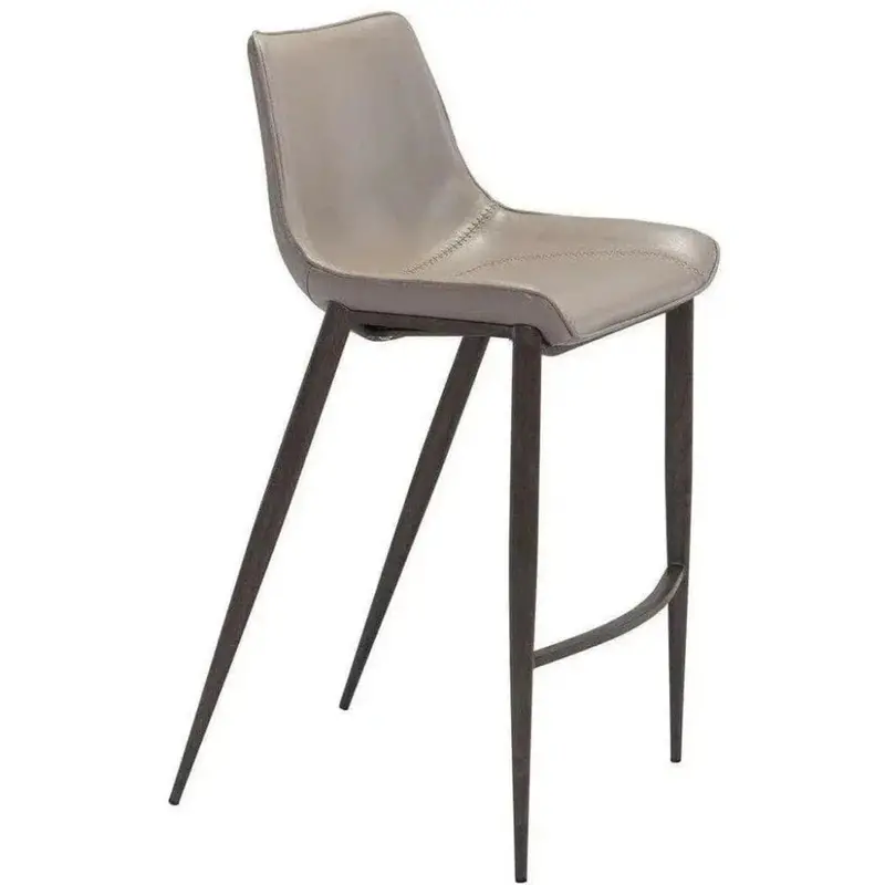 Magnus Gray And Walnut Bar Stools – Pair 1