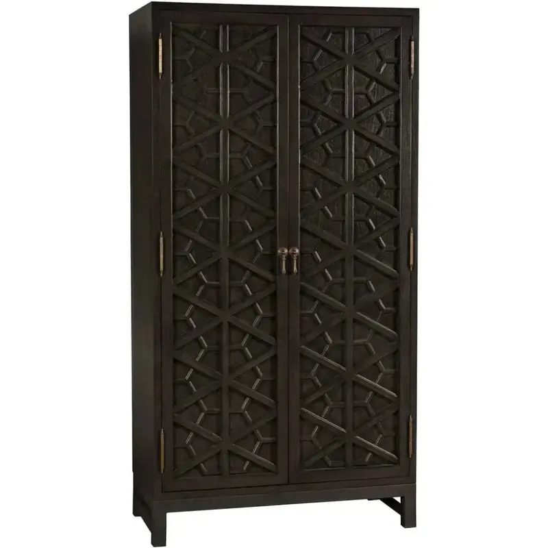 Maharadscha Hand-Carved Mahogany Display Hutch 1