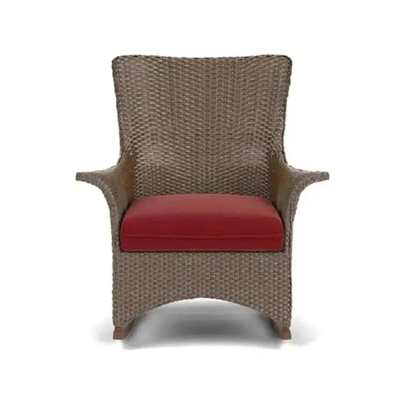 Mandalay Porch Rocker – Traditional Wicker Rocking Chair 1