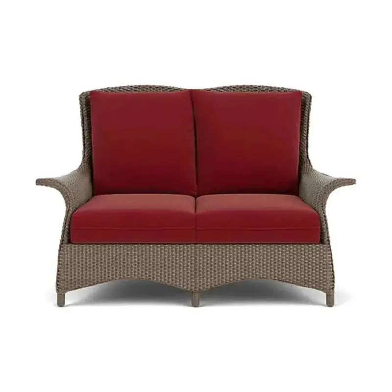 Mandalay Wicker Loveseat – Two-Seat Outdoor Sofa 1