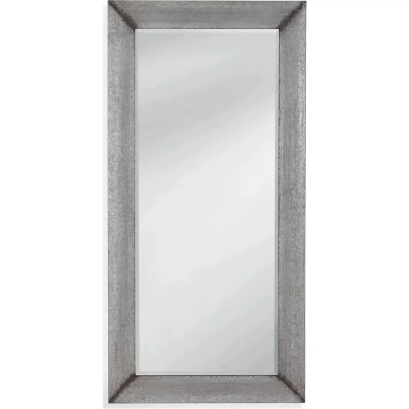 Manny Grey Mdf And Metal Floor Mirror 1