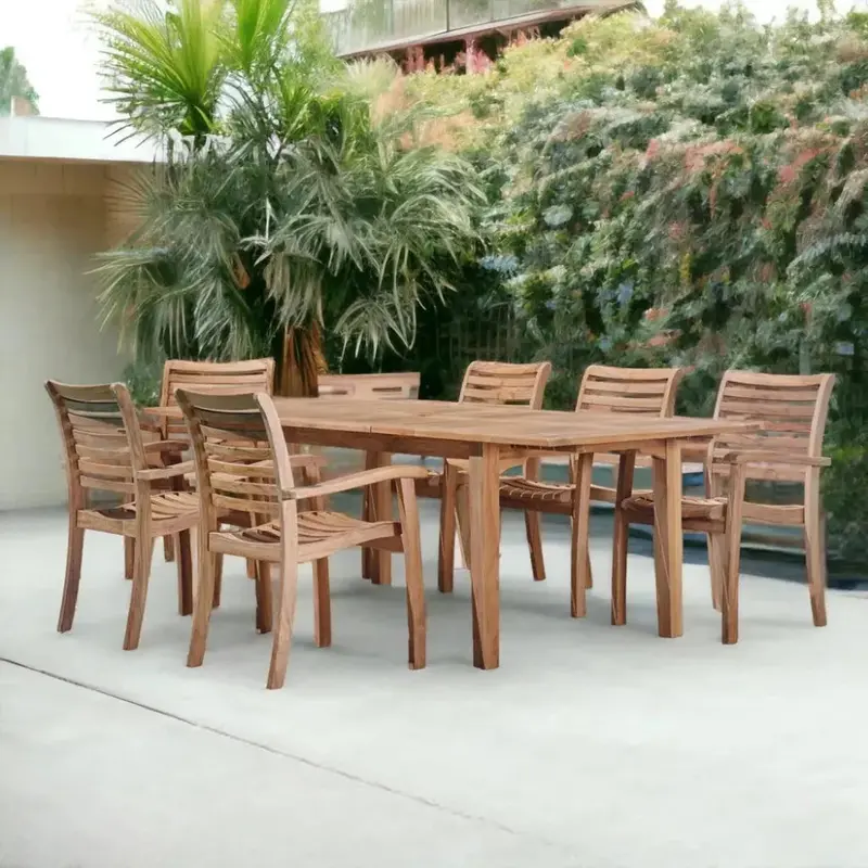 Manorhouse 7-Piece Outdoor Dining Collection With Extendable Table 1
