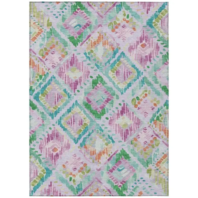 Marave Purple Modern Indoor-Outdoor Rug 2