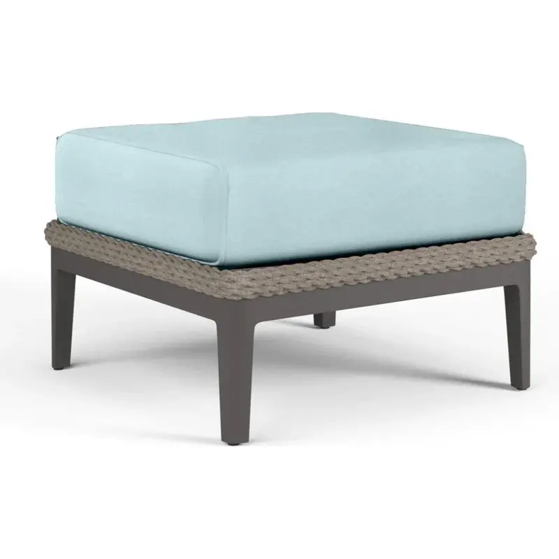 Marbella Sunbrella Outdoor Ottoman For Patios And Decks 1