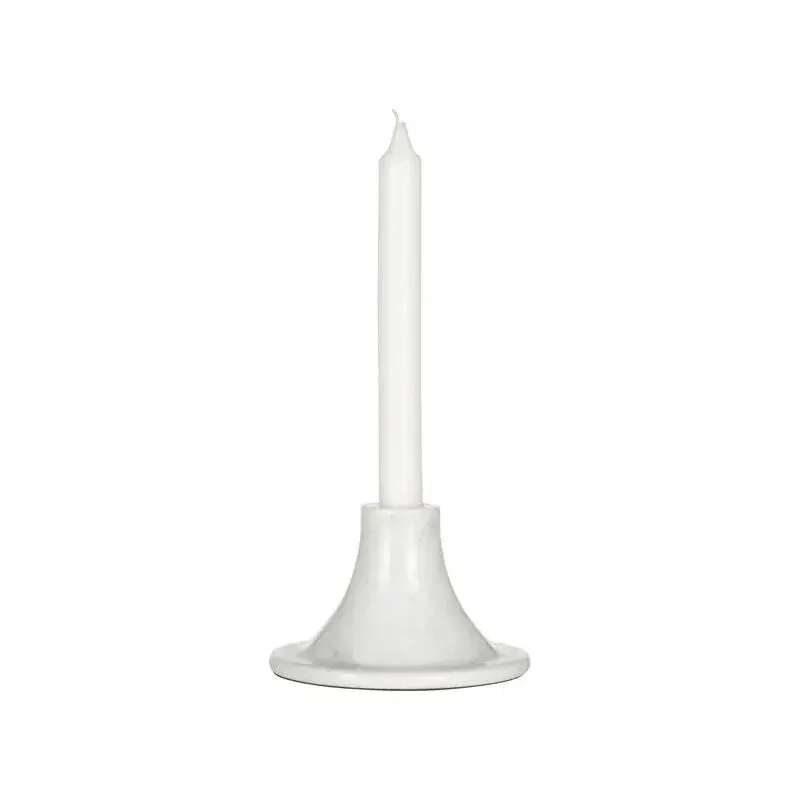 Marble Tulip-Shaped Candle Holder – Minimalist Table Accent 1