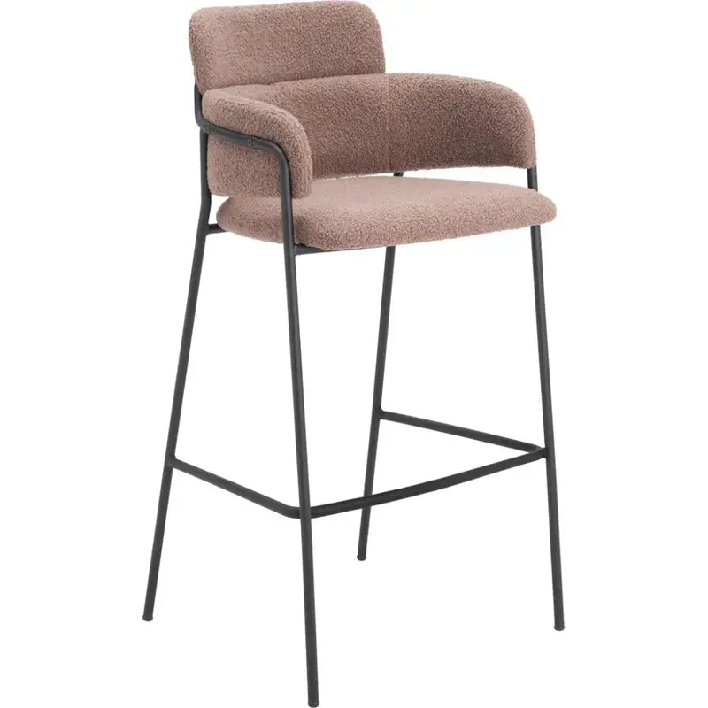Marcel Brown Barstools – Mid-Century Inspired Set Of 2 1