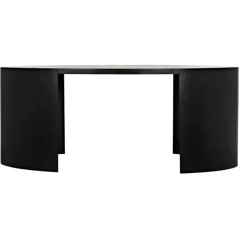 Marigold Ebony Walnut Oval Office Desk 1
