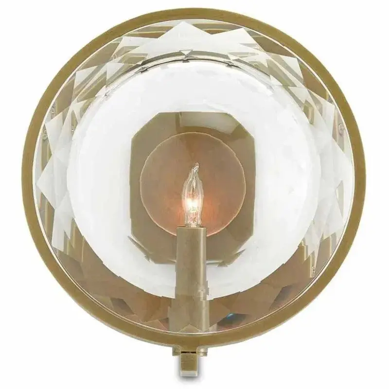 Marjie Scope Wall Sconce – Hand-Finished Antique Brass By Marjorie Skouras 1