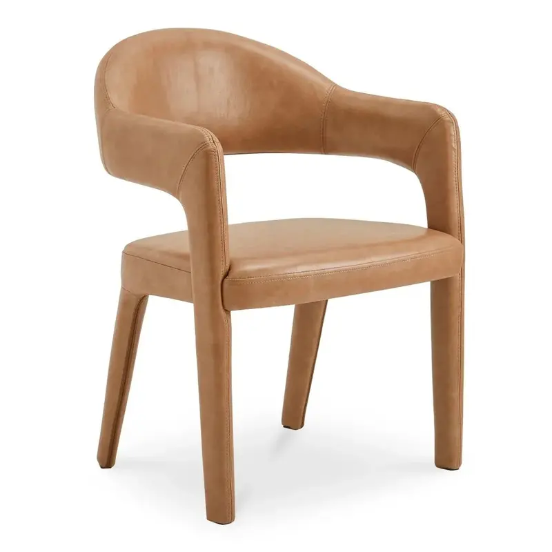 Martens Dining Chair With Metal Frame And Integrated Arms 1