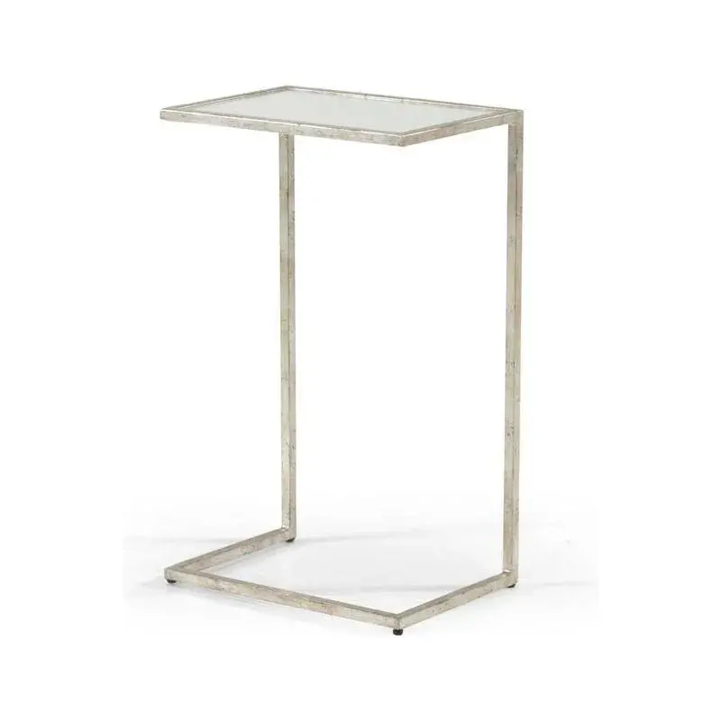 Matteson Iron-Framed Rectangular Side Table 1