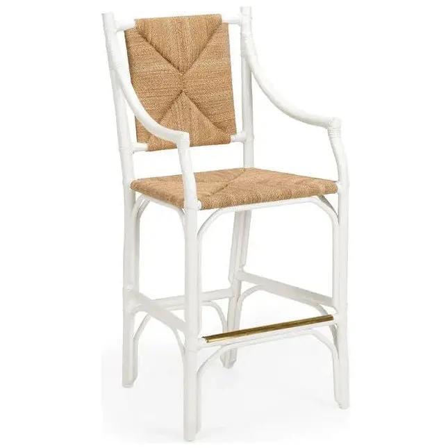 Mecklenburg Rattan Bar Stool 1